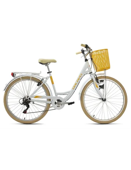Rower Miejski Damski Dziewczęcy 26 Koszyk 6 Biegów