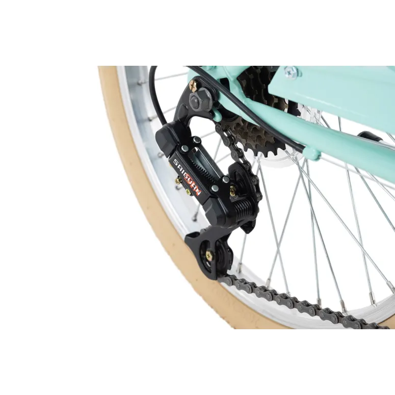 Dziecięcy Rower 20 Miejski Dziewczęcy Bagażnik Błotniki Światła Dzwonek