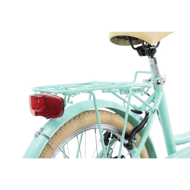 Dziecięcy Rower 20 Miejski Dziewczęcy Bagażnik Błotniki Światła Dzwonek