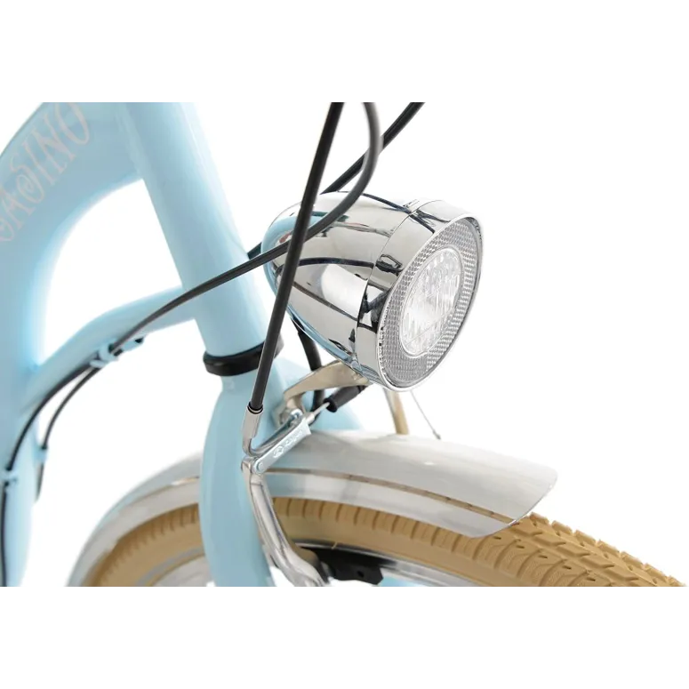 Miejski Rower Damski Dziewczęcy Retro 28 Światła