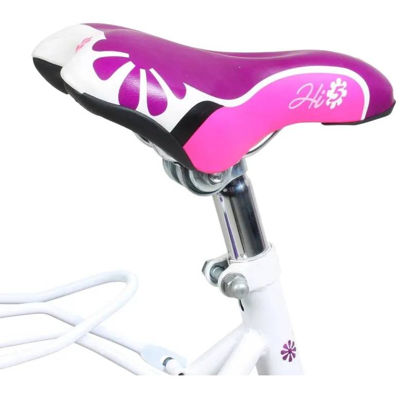 Dziewczęcy Rowerek 14 Kółka Boczne Koszyk