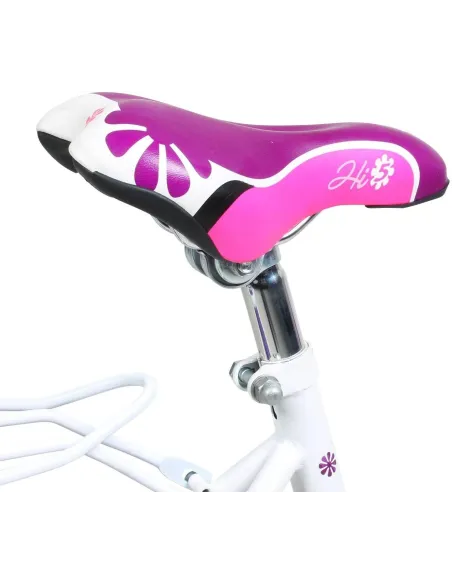 Dziewczęcy Rowerek 14 Kółka Boczne Koszyk