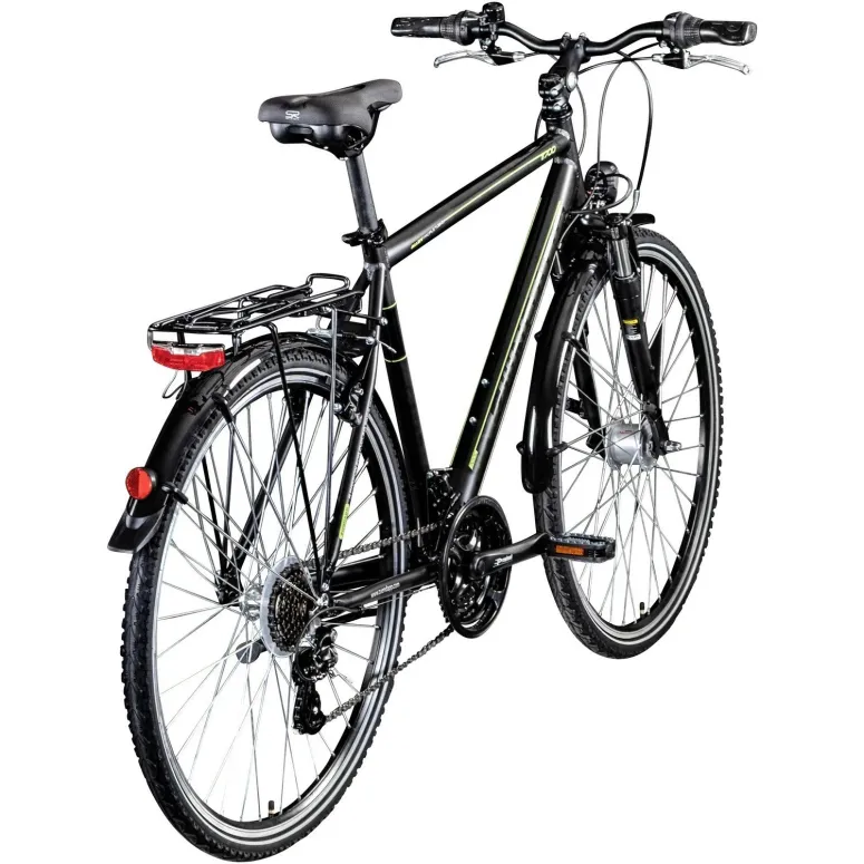 Rower Trekkingowy Męski 28 ALU Turystyczny Altus Bagażnik Błotniki Dzwonek