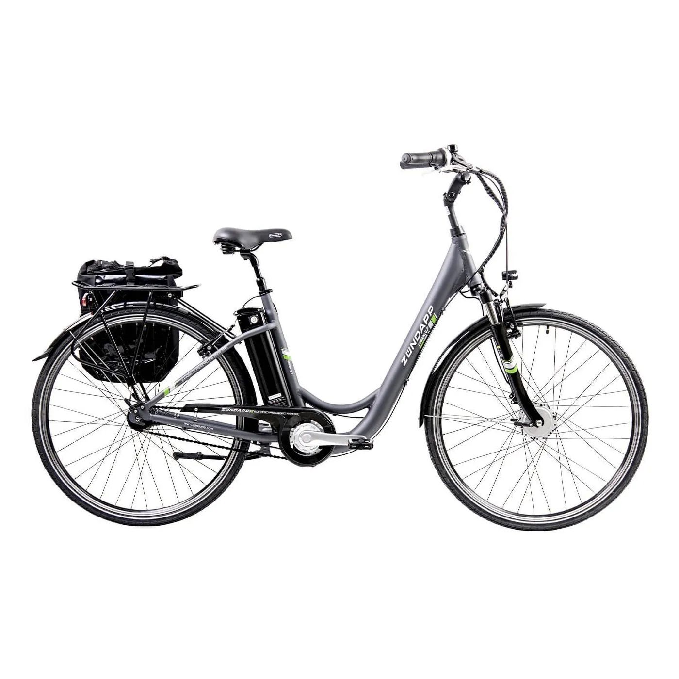 Rower Elektryczny Miejski 28 ALU 250W 10,4Ah Sakwy