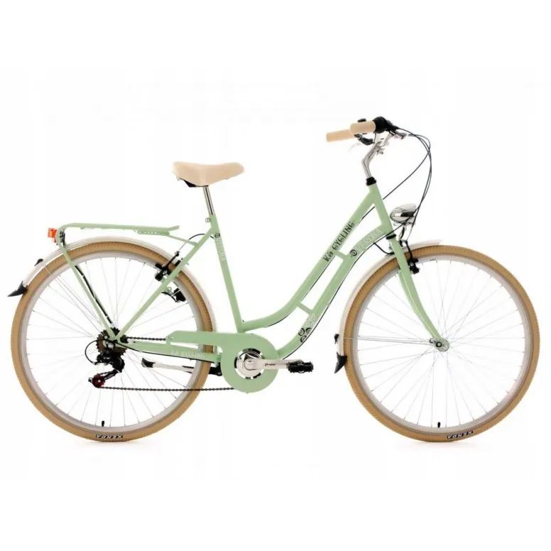 Rower Miejski 28 Damski Dziewczęcy 6 Biegów Sakwy