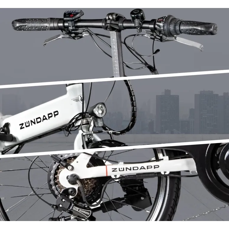 Elektryczny Rower Składany 20 Miejski 250W Revo Składak 3 Tryby Wspomaganie