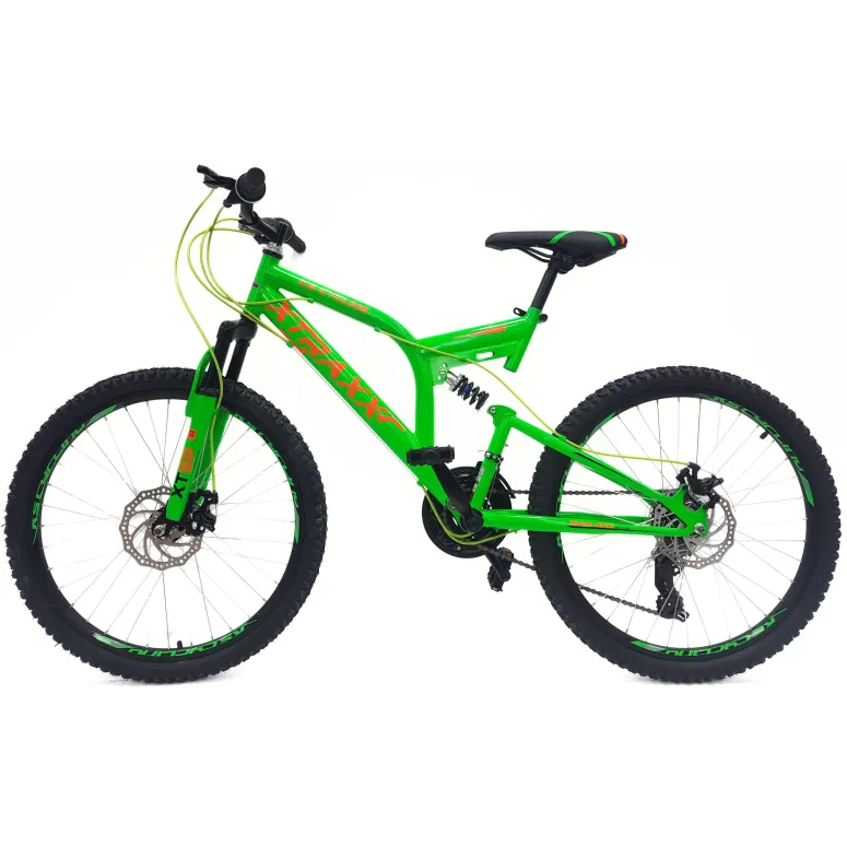 Rower Górski Dziecięcy 24 Młodzieżowy Pełna Amortyzacja Tarcze Microshift