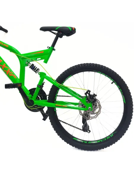 Rower Górski Dziecięcy 24 Młodzieżowy Pełna Amortyzacja Tarcze Microshift