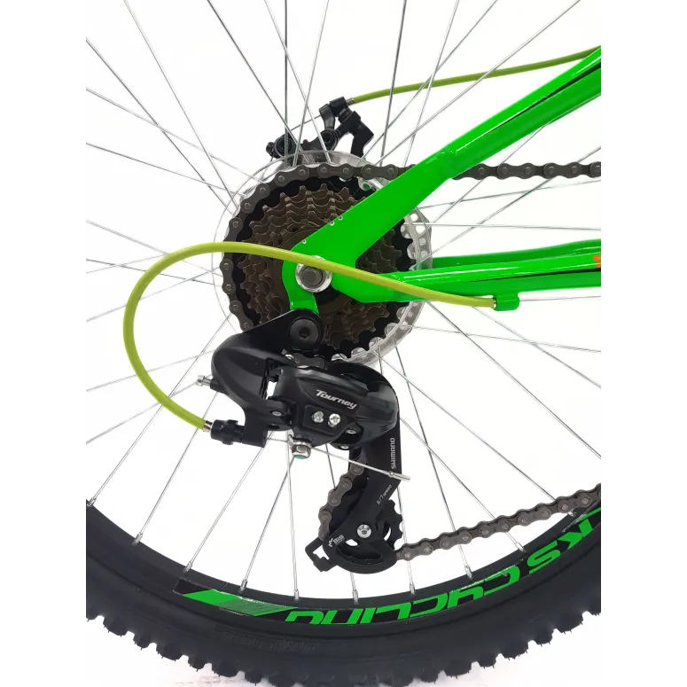 Rower Górski Dziecięcy 24 Młodzieżowy Pełna Amortyzacja Tarcze Microshift