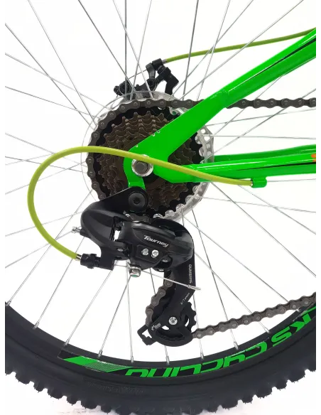 Rower Górski Dziecięcy 24 Młodzieżowy Pełna Amortyzacja Tarcze Microshift