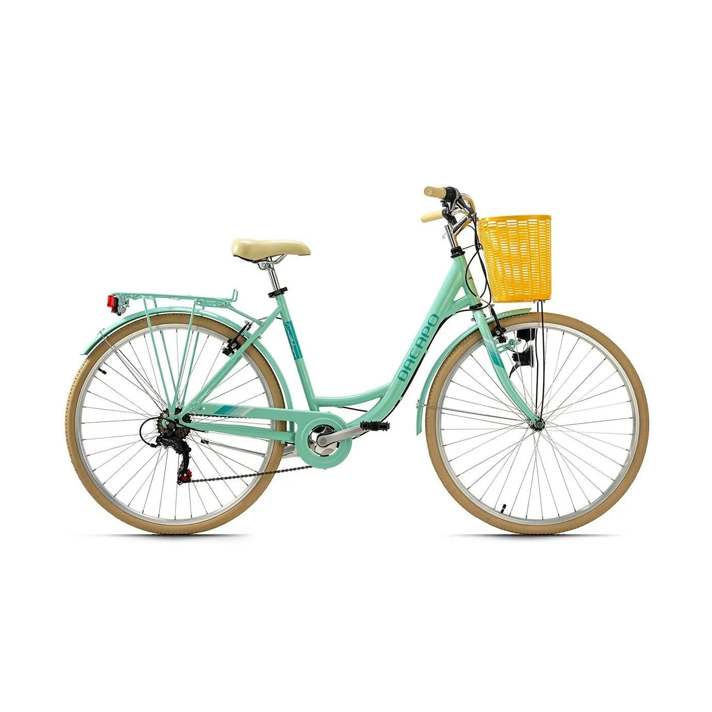 Rower Miejski Damski 28 Damka 6 Biegów Koszyk