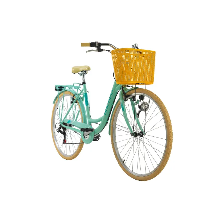 Rower Damski Miejski 28 Damka 6 Biegów Koszyk