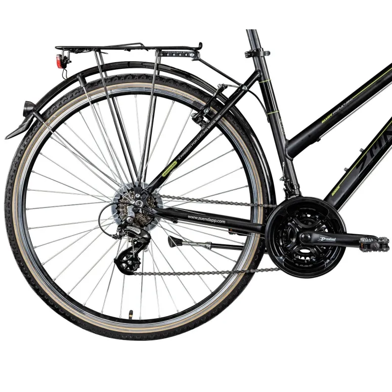 Rower Trekkingowy Damski 28 Aluminiowy Stopka Bagaż Oświetlenie Turystyczny