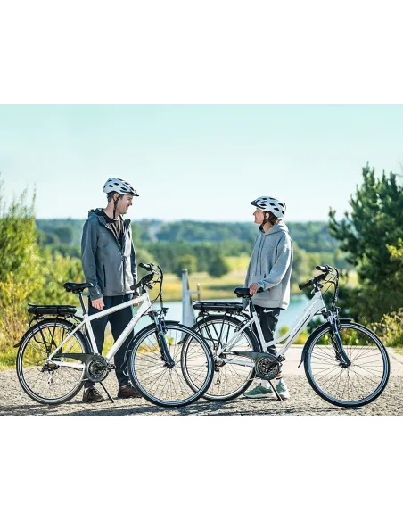 Elektryczny Rower Trekkingowy 28 Aluminiowy Wspomaganie 5 Trybów Dzwonek