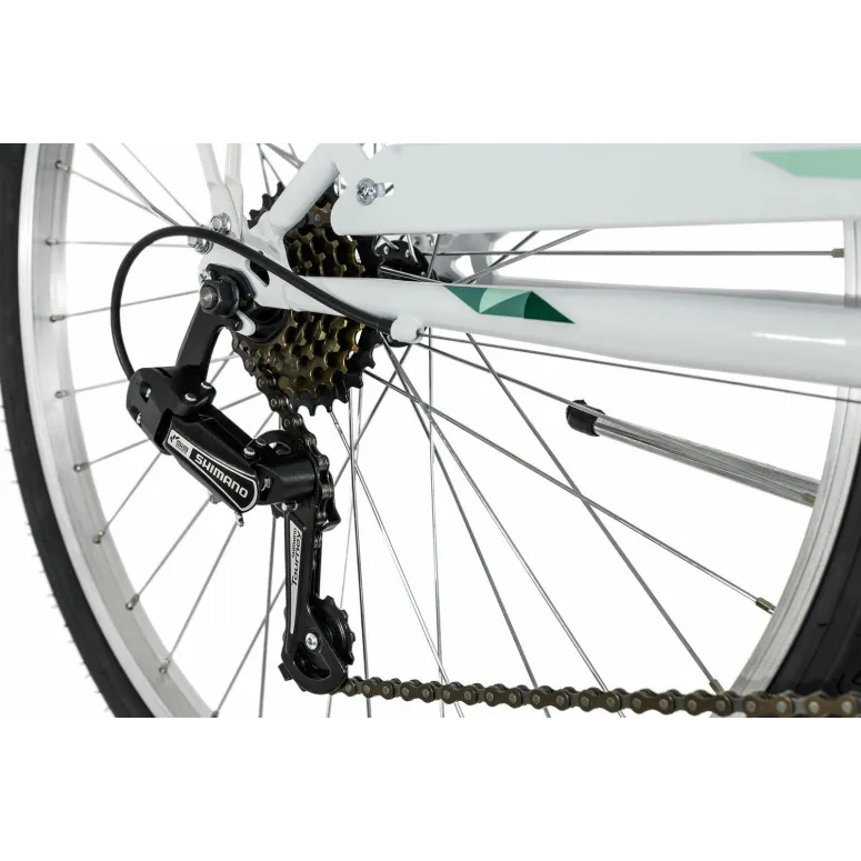 Rower Miejski Damski Dziewczęcy 26 Światła 6 Bieg