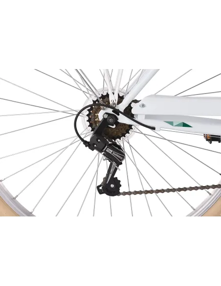 Rower Miejski Damski Dziewczęcy 28 Damka 6 Biegów