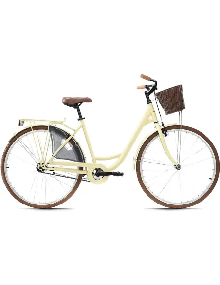 Rower Miejski Jednobiegowy Damski 28 Damka Koszyk