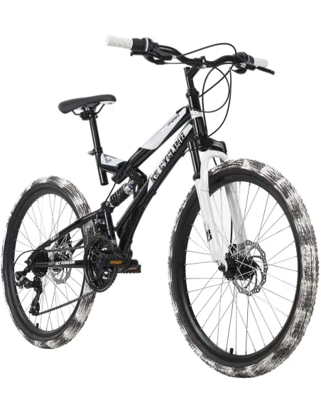 Rower Górski 24 Unisex Tarcze Amortyzacja 21 Bieg