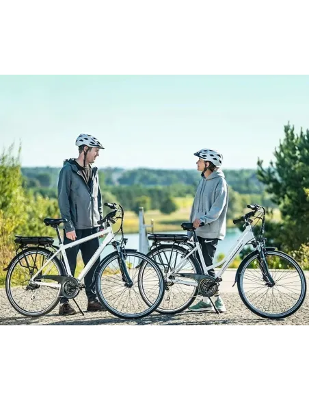 Elektryczny Rower Trekkingowy 28 ALU Wspomaganie 3 Tryby Damski Oświetlenie