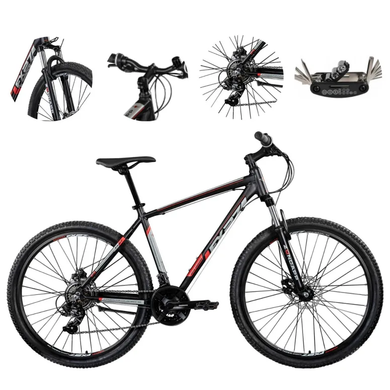 Rower Górski 27,5 Amortyzacja Tarcze Aluminiowy Męski Damski Stopka Dzwonek