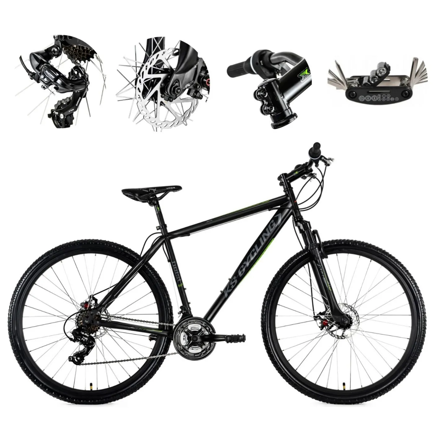 Górski Rower Męski 29 Tarcze 21 Biegów Amortyzacja