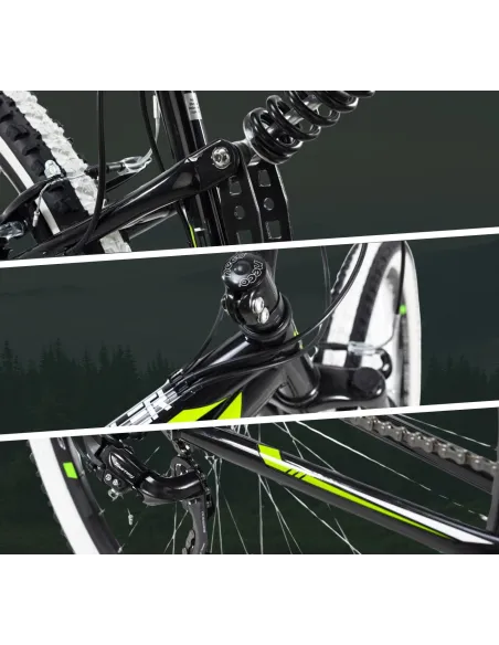 Rower Górski Młodzieżowy 26 Góral Damski Męski Pełna Amortyzacja Stalowy