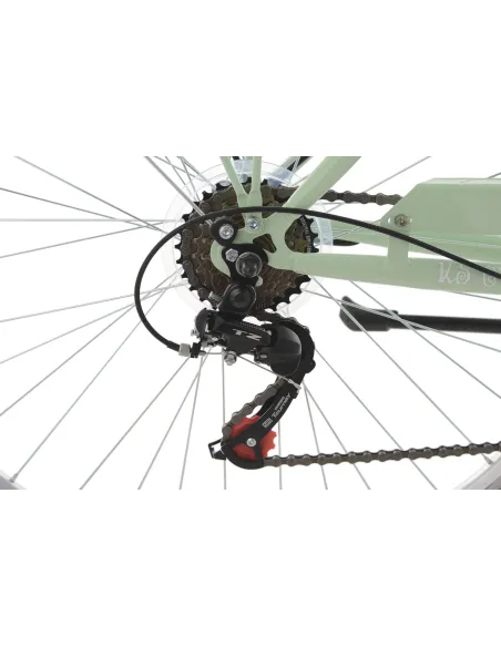 Damski Rower Miejski 28 Światła Bagażnik 6 Biegów