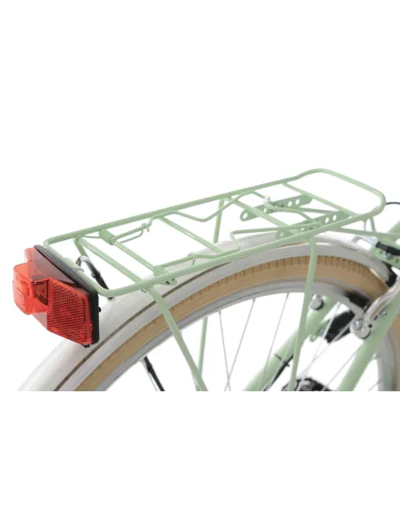 Damski Rower Miejski 28 Światła Bagażnik 6 Biegów