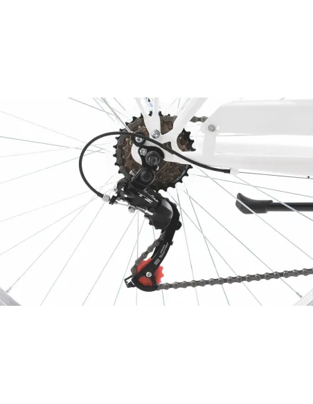 Rower Miejski Damski Retro 28 Dziewczęcy 6 Biegów