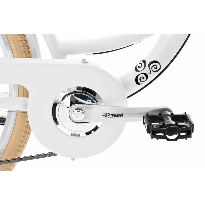 Rower Miejski Damski Retro 28 Dziewczęcy 6 Biegów