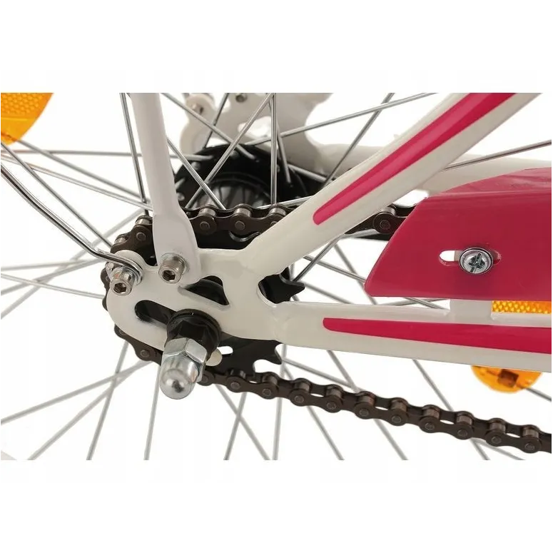 Dziewczęcy Rower Miejski Dziecięcy 20 Kontra 5+