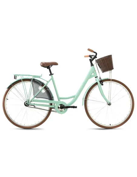 Damski Rower Miejski 28 Damka Jednobiegowy Z Koszykiem Stalowy Kontra