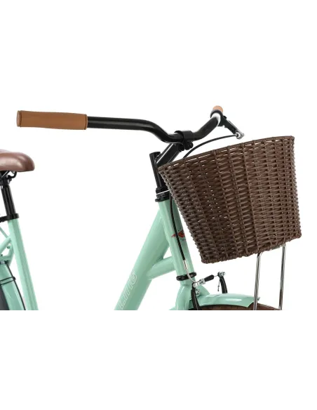 Damski Rower Miejski 28 Damka Jednobiegowy Z Koszykiem Stalowy Kontra