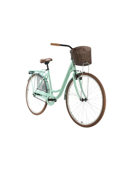 Damski Rower Miejski 28 Damka Jednobiegowy Z Koszykiem Stalowy Kontra