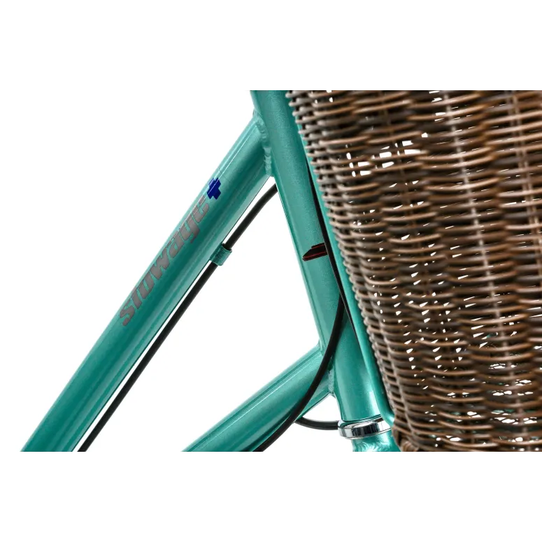 Miejski Rower Damski Dziewczęcy 26 Koszyk Światła Bagażnik V Brake Stalowy