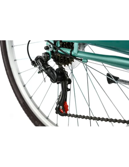 Miejski Rower Damski Dziewczęcy 26 Koszyk Światła Bagażnik V Brake Stalowy