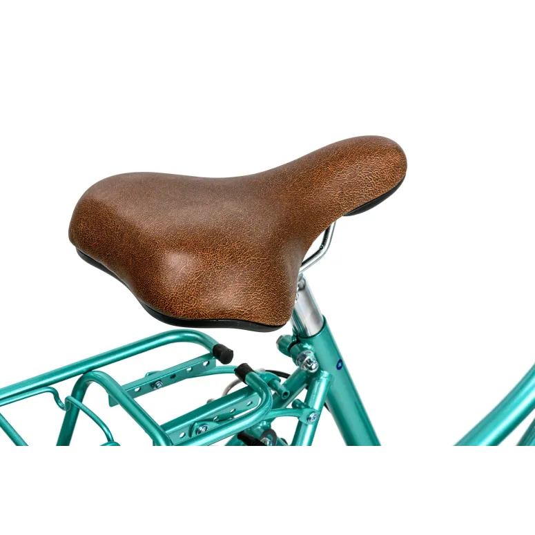 Miejski Rower Damski Dziewczęcy 26 Koszyk Światła Bagażnik V Brake Stalowy