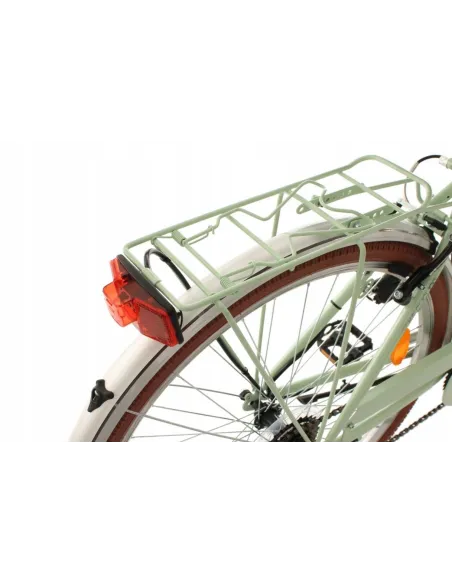 Rower Miejski Damski 28 Stal Oświetlenie Błotniki Bagażnik Dynamo Retro