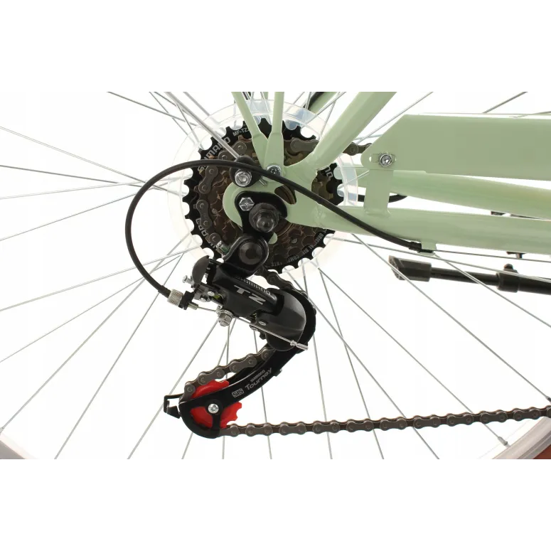 Rower Miejski Damski 28 Stal Oświetlenie Błotniki Bagażnik Dynamo Retro