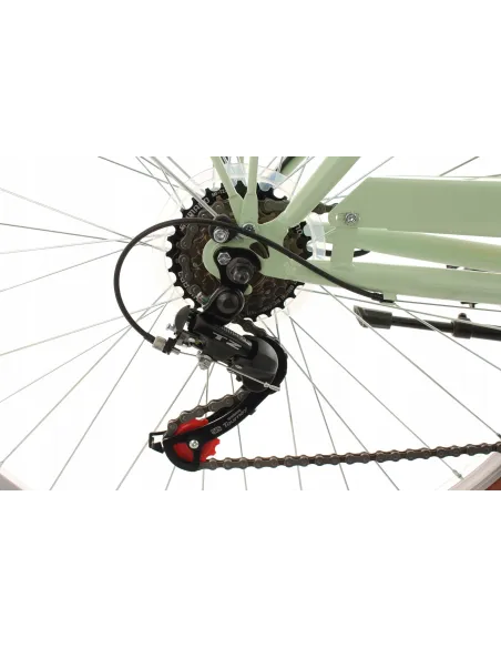 Rower Miejski Damski 28 Stal Oświetlenie Błotniki Bagażnik Dynamo Retro