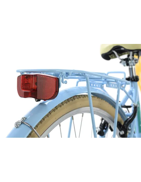 Rower Miejski 26 Damka Dziewczęcy Z Koszykiem Światła Bagażnik V Brake