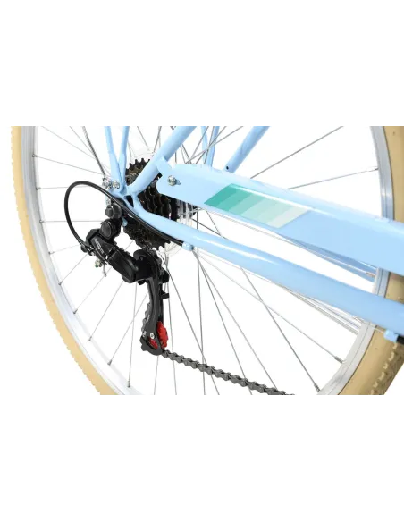 Rower Miejski 26 Damka Dziewczęcy Z Koszykiem Światła Bagażnik V Brake