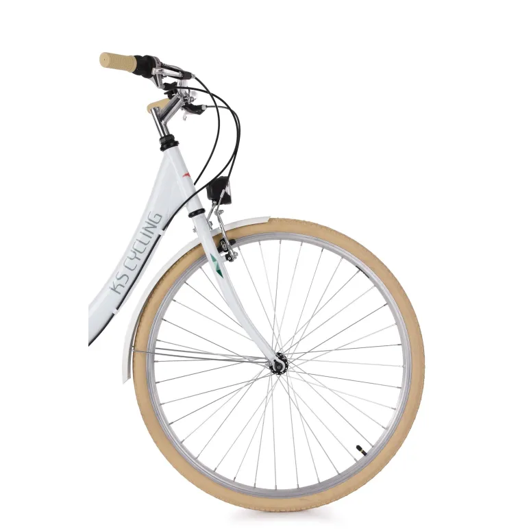 Damski Rower Miejski 28 Stal Damka Oświetlenie Bagażnik Błotniki Osłona