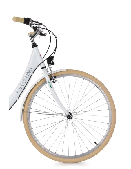 Damski Rower Miejski 28 Stal Damka Oświetlenie Bagażnik Błotniki Osłona