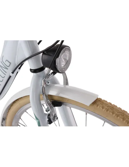 Damski Rower Miejski 28 Stal Damka Oświetlenie Bagażnik Błotniki Osłona