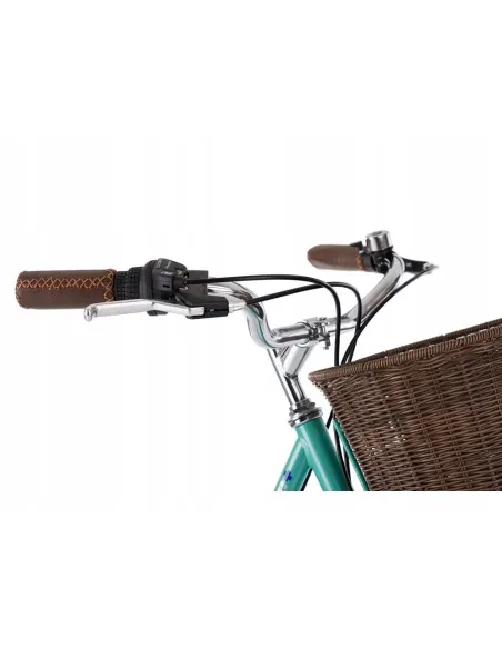 Damski Rower Miejski 28 Retro Damka Z Koszykiem Bagażnik Światła