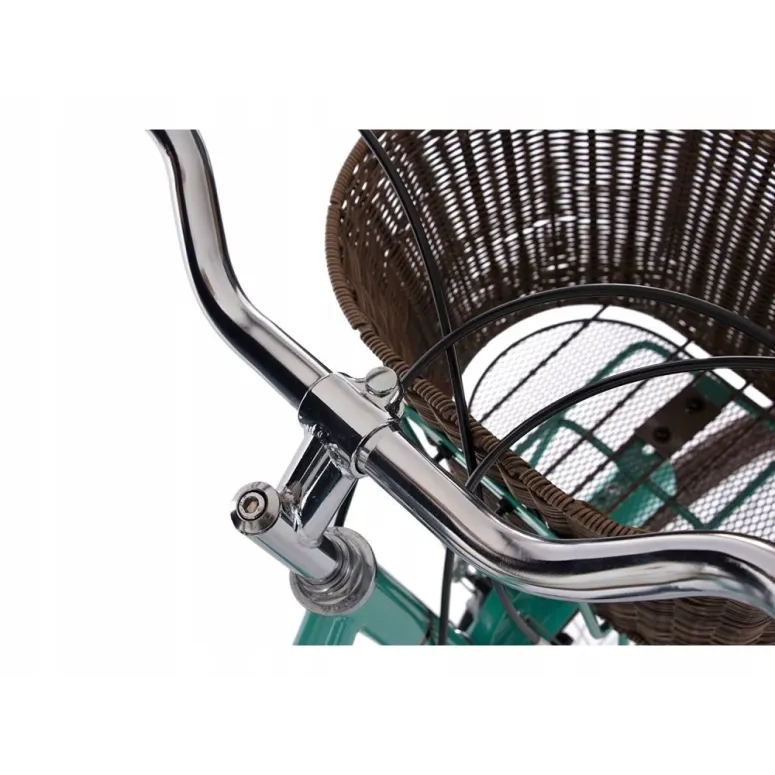 Damski Rower Miejski 28 Retro Damka Z Koszykiem Bagażnik Światła