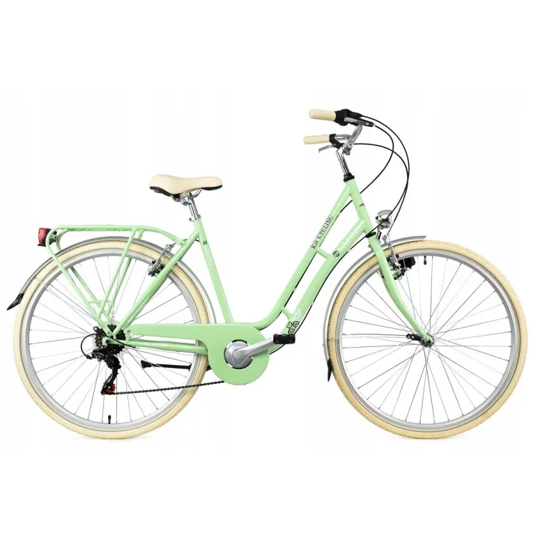 Rower Miejski Damski 28 Światła 6 Biegów Damka