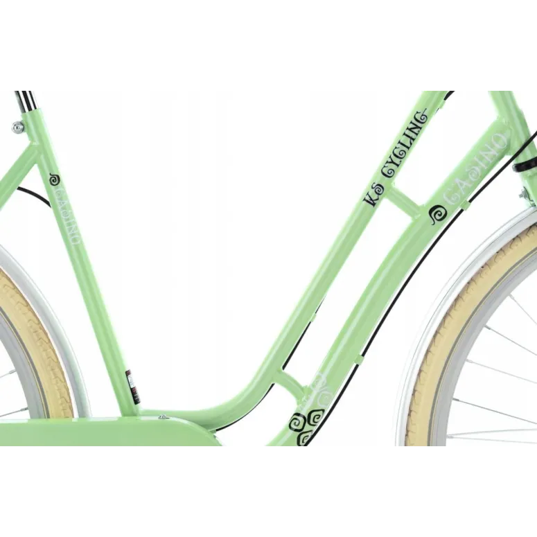 Rower Miejski Damski 28 Światła 6 Biegów Damka