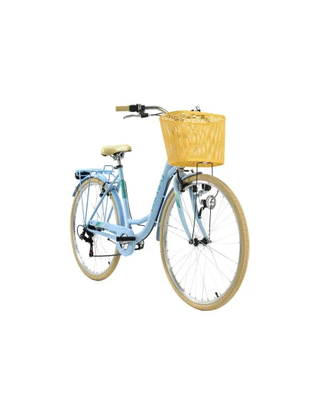 Rower Miejski Damski 28 Koszyk Damka Błotniki Oświetlenie Dzwonek Bagażnik